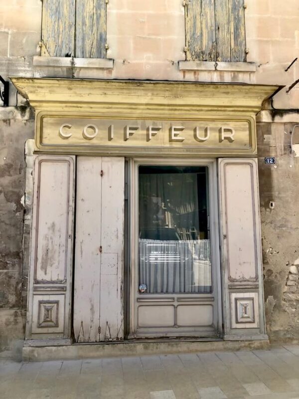 Heaven in St Remy de Provence. All Things French. Coiffure Shopfront