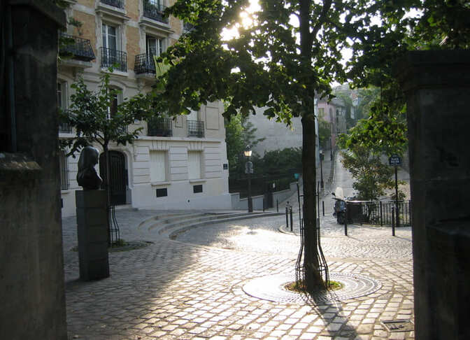 The Little Square Montmartre, Paris, Which is Named After Dalida