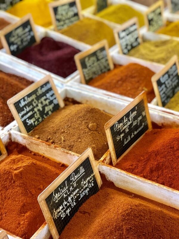 Spices. Eze Markets. Village of Eze on the French Riviera. All Things French