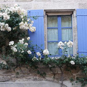 Blue Shuttered Window Uzes, All Things French
