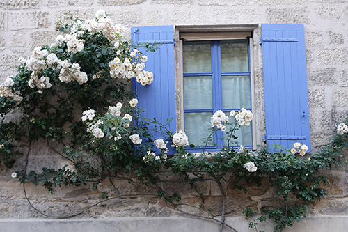 Blue Shuttered Window Uzes, All Things French