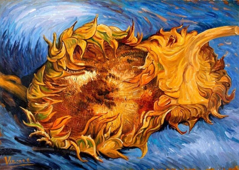 Vincent Van Gogh Two Cut Sunflowers
