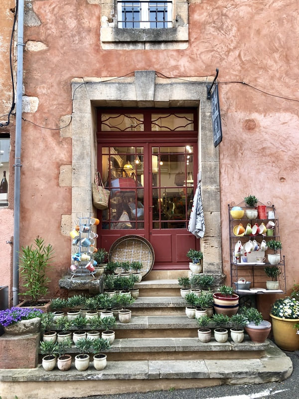 Roussillon, the stunning ochre village in the Luberon. Provence Shop